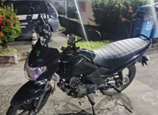Motocicleta roubada é recuperada pelo Batalhão Apolo após perseguição na Boca da Mata